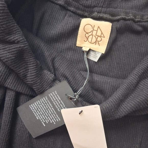 NWT Chaser Black Off-Shoulder Blouse bell sleeves - Picture 6 of 11